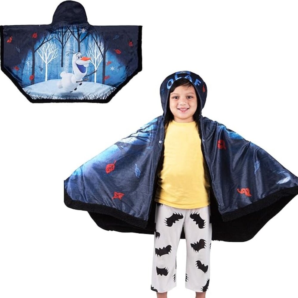 Franco Kids Bedding Snuggle Wrap Wearable Blanket, 31 in x 55 in, Disney Frozen